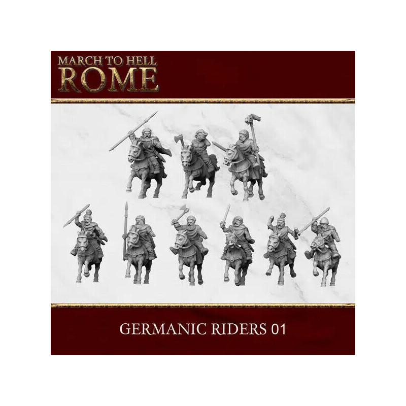 Tribus Germaniques – Figurines antiques 3D Breed – Résine 28/15 mm

