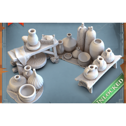 Décors & Accessoires de Donjon – Mobiliers en Résine 28/32 mm JDR

