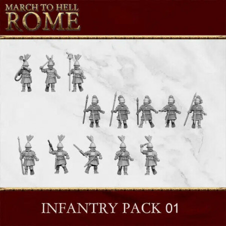 Armée Républicaine Romaine – 3D Breed Miniatures – Résine 28/15 mm

