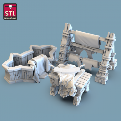 Décors & Accessoires de Donjon – Mobiliers en Résine 28/32 mm JDR

