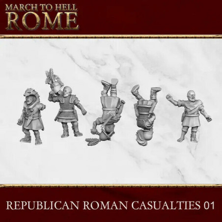 Armée Républicaine Romaine – 3D Breed Miniatures – Résine 28/15 mm

