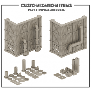 Décor impréssion 3D 1 Décor futuriste validé WTC/ETC Kit customisation 2