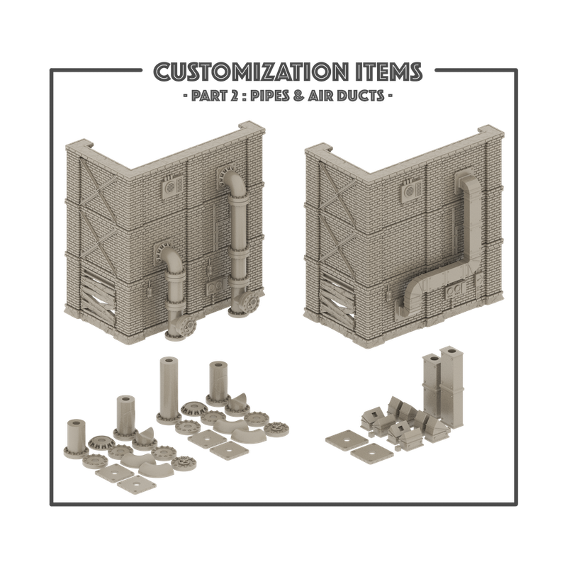 Décor impréssion 3D 1 Décor futuriste validé WTC/ETC Kit customisation 2