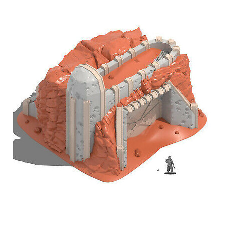 Décor impréssion 3D 1 Décor futuriste Forteresse