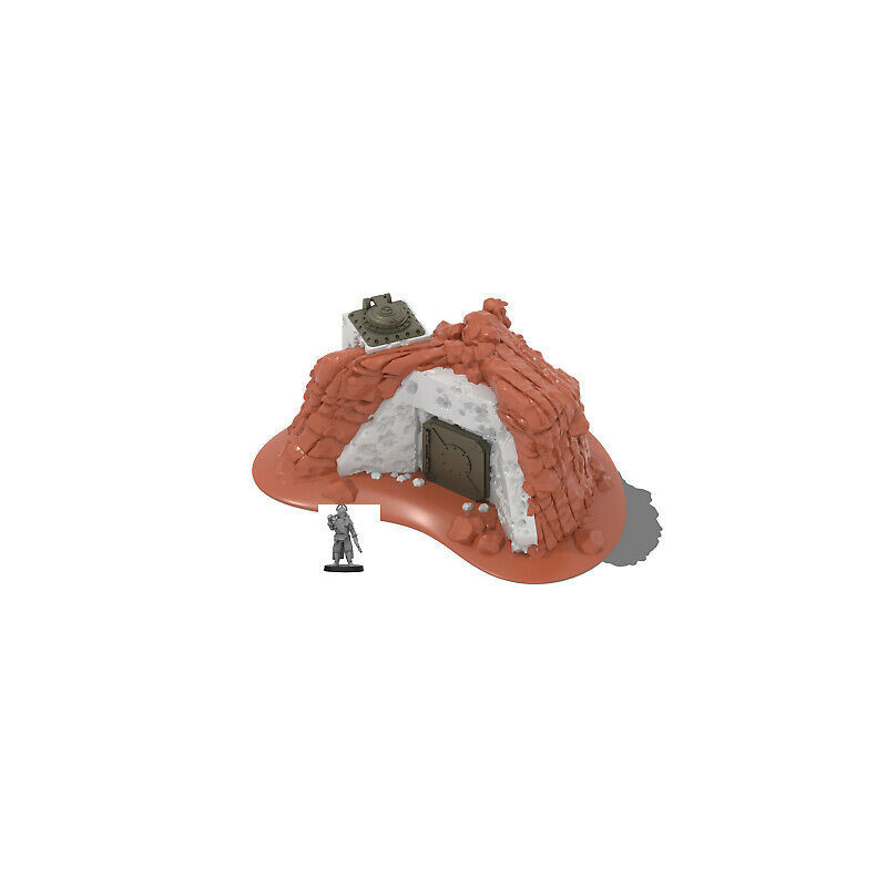 Décor impréssion 3D 1 Décor futuriste Massive bunker