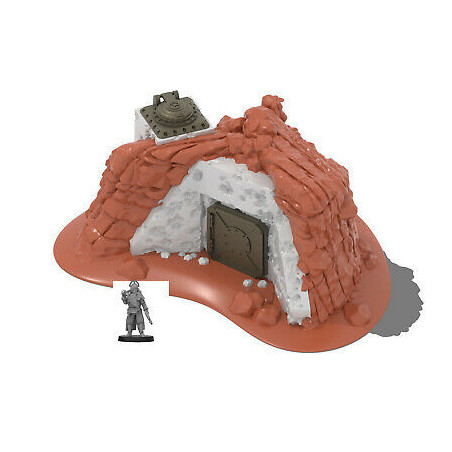 Décor impréssion 3D 1 Décor futuriste Massive bunker