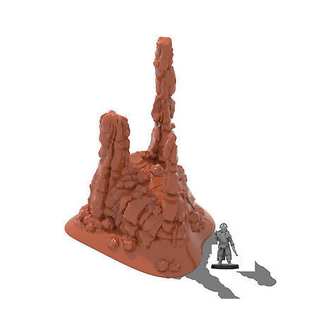 Décor impréssion 3D 1 Décor futuriste Desert 1