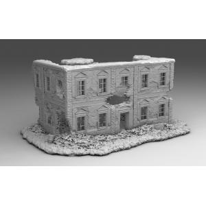 Impréssion 3D Décors WW2 Bâtiment en ruine 1