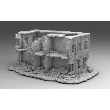 "Ruines WWII - Décors 3D 28mm pour Wargames & Dioramas Historiques"