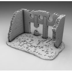 "Ruines WWII - Décors 3D 28mm pour Wargames & Dioramas Historiques"