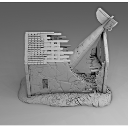 "Ruines WWII - Décors 3D 28mm pour Wargames & Dioramas Historiques"