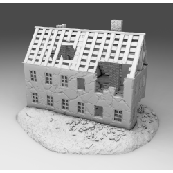 "Ruines WWII - Décors 3D 28mm pour Wargames & Dioramas Historiques"