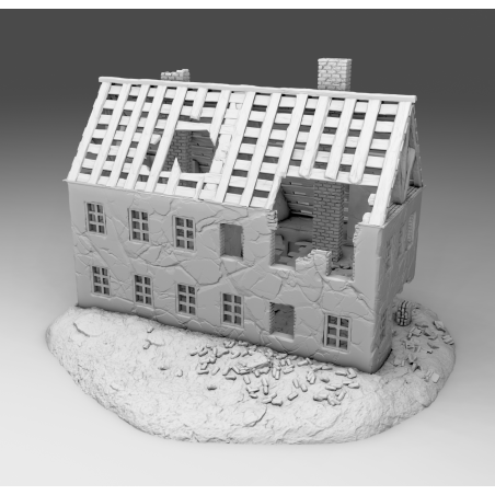 "Ruines WWII - Décors 3D 28mm pour Wargames & Dioramas Historiques"