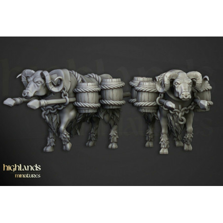 Higlands Miniatures-Ogres Khazarian warriors Armes à feu 