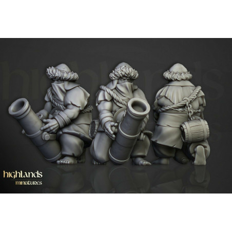 Higlands Miniatures-Ogres Khazarian warriors Armes à feu 