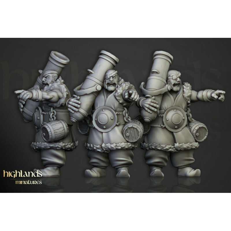 Higlands Miniatures-Ogres Khazarian warriors Armes à feu 