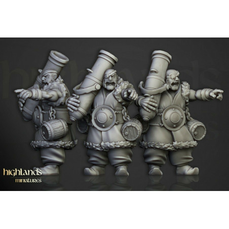 Higlands Miniatures-Ogres Khazarian warriors Armes à feu 