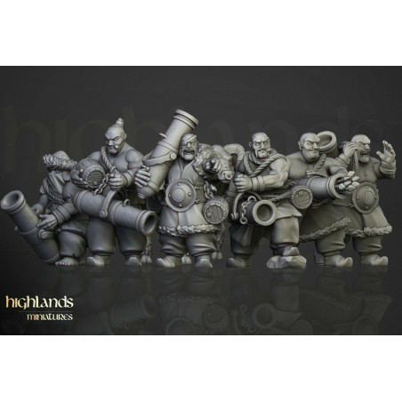 Higlands Miniatures-Ogres Khazarian warriors Armes à feu 