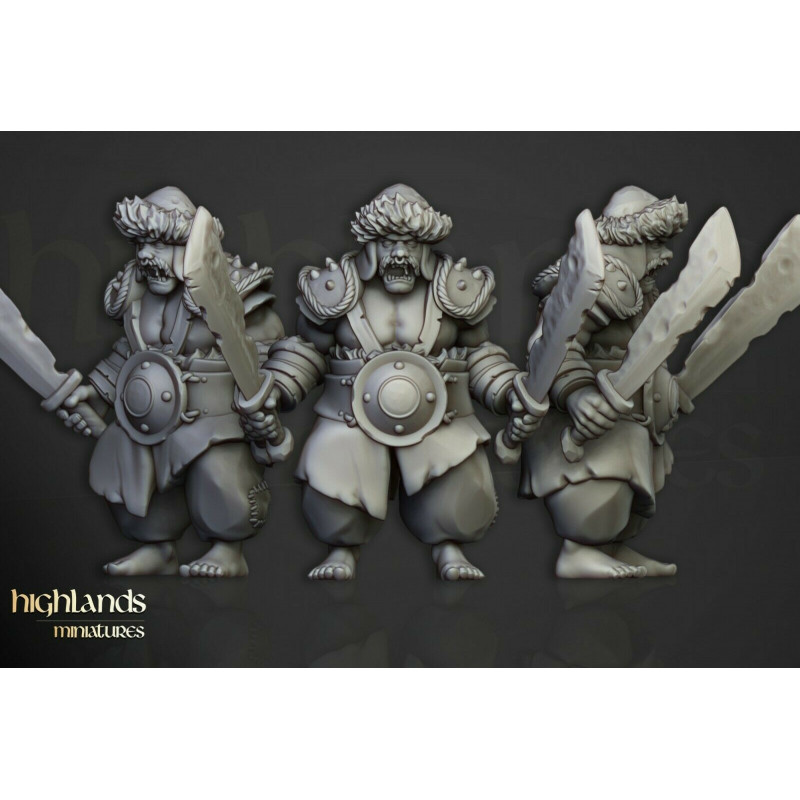 Higlands Miniatures-Ogres Khazarian warriors 