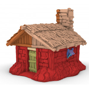 Décor Gamescape 3D 1 petite maison modèle Random 