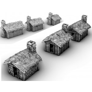 Décor Gamescape 3D Ruins and Bandit Hideout Dual Model