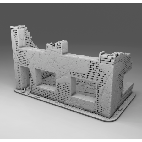 "Ruines WWII - Décors 3D 28mm pour Wargames & Dioramas Historiques"