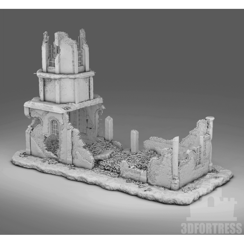 "Ruines WWII - Décors 3D 28mm pour Wargames & Dioramas Historiques"