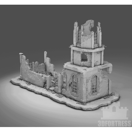 "Ruines WWII - Décors 3D 28mm pour Wargames & Dioramas Historiques"
