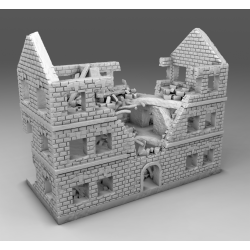 "Ruines WWII - Décors 3D 28mm pour Wargames & Dioramas Historiques"