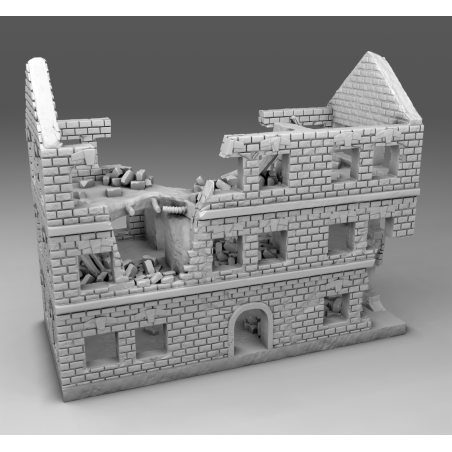 "Ruines WWII - Décors 3D 28mm pour Wargames & Dioramas Historiques"