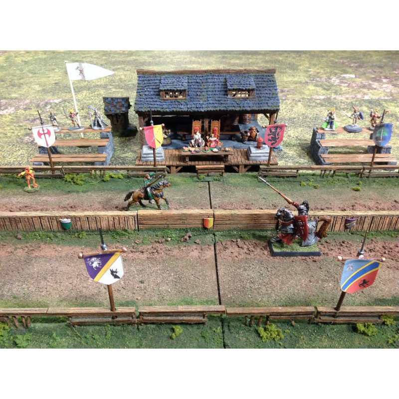 Décors GameScape 3D – Terrain modulaire 28/32 mm en filament

