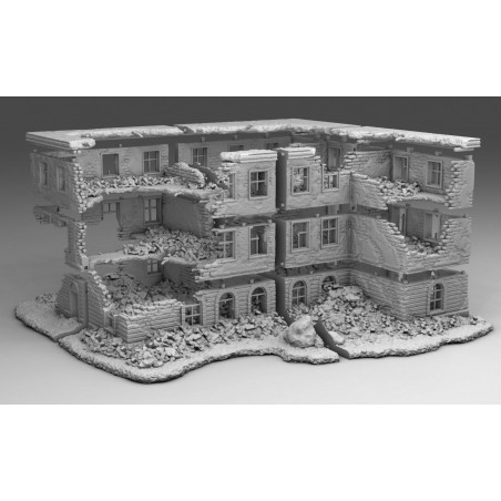 "Ruines WWII - Décors 3D 28mm pour Wargames & Dioramas Historiques"