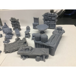 Décors GameScape 3D – Terrain modulaire 28/32 mm en filament

