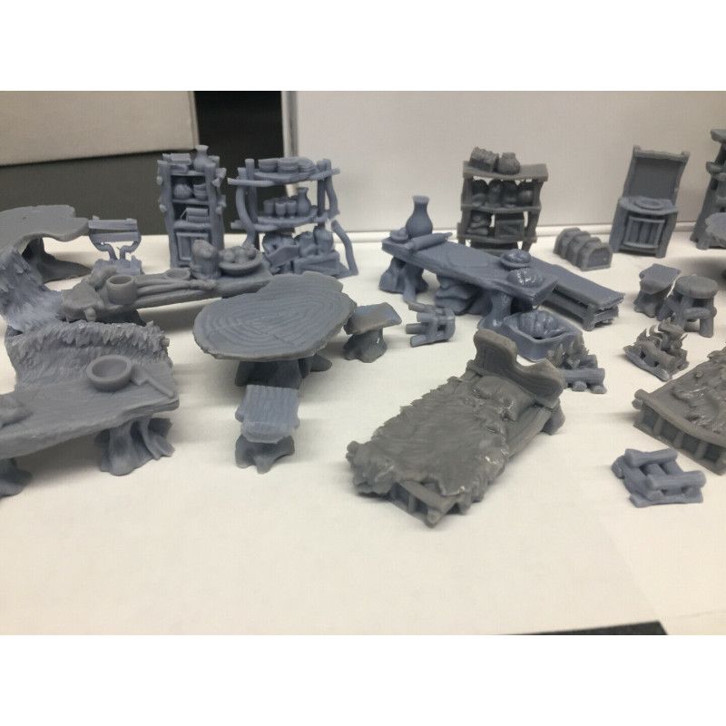 Décors GameScape 3D – Terrain modulaire 28/32 mm en filament

