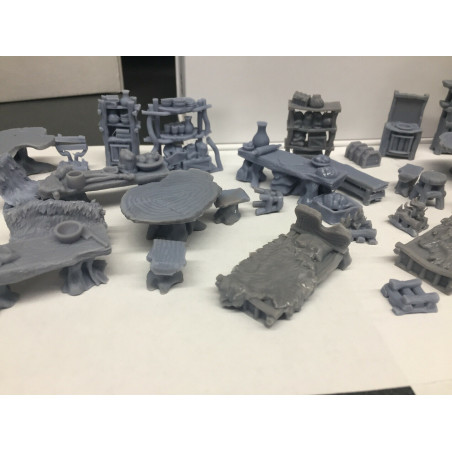 Décors GameScape 3D – Terrain modulaire 28/32 mm en filament

