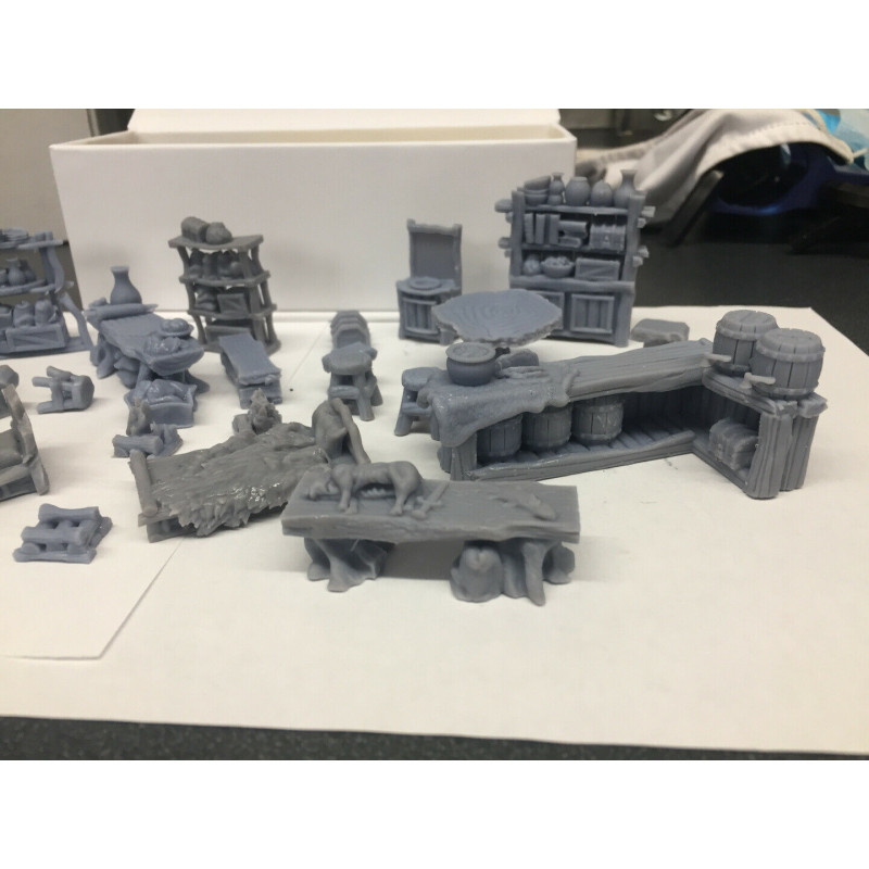 Décors GameScape 3D – Terrain modulaire 28/32 mm en filament

