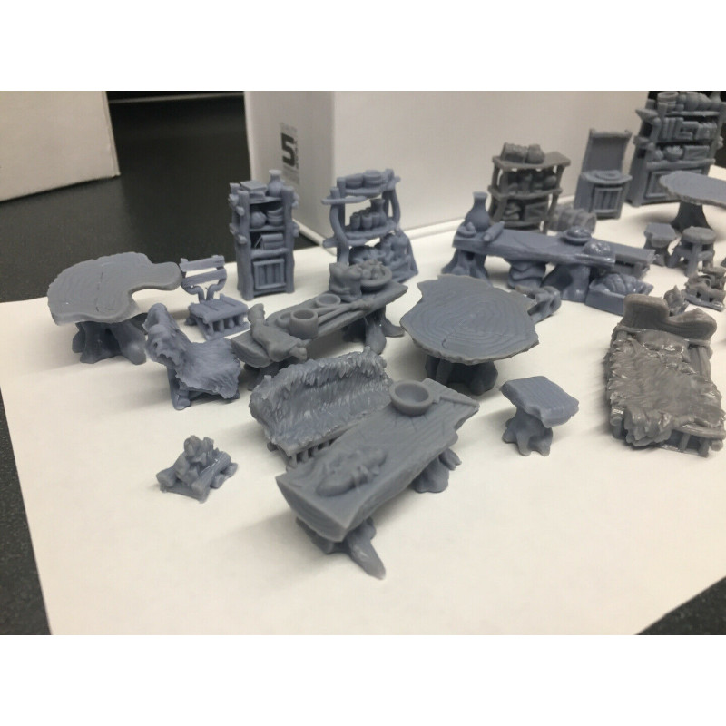 Décors GameScape 3D – Terrain modulaire 28/32 mm en filament

