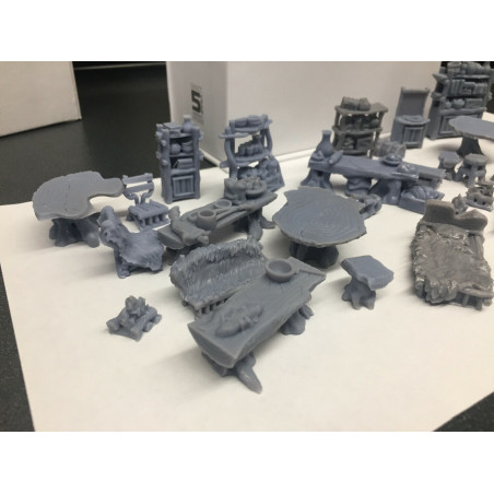 Décors GameScape 3D – Terrain modulaire 28/32 mm en filament


