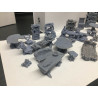 Décors GameScape 3D – Terrain modulaire 28/32 mm en filament

