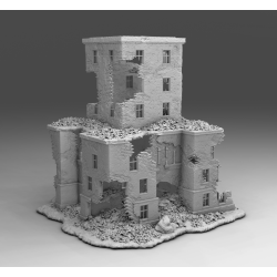 "Ruines WWII - Décors 3D 28mm pour Wargames & Dioramas Historiques"