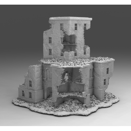 "Ruines WWII - Décors 3D 28mm pour Wargames & Dioramas Historiques"