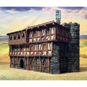 Décor Gamescape 3D Taverne fortifiée (non peinte)