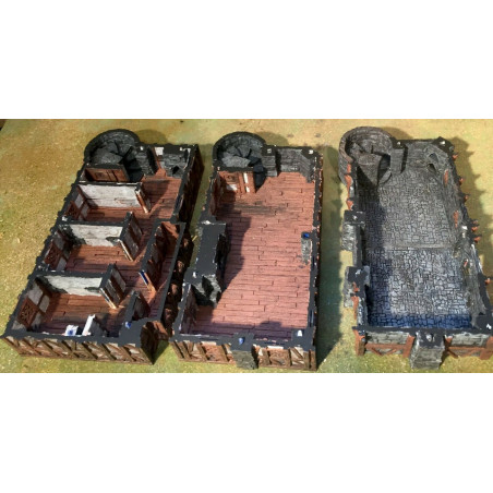 Décors GameScape 3D – Terrain modulaire 28/32 mm en filament

