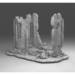 "Ruines WWII - Décors 3D 28mm pour Wargames & Dioramas Historiques"
