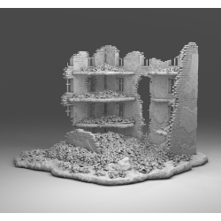 "Ruines WWII - Décors 3D 28mm pour Wargames & Dioramas Historiques"