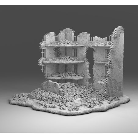 "Ruines WWII - Décors 3D 28mm pour Wargames & Dioramas Historiques"