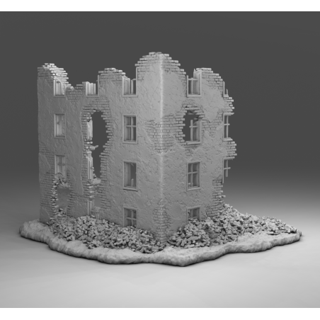 "Ruines WWII - Décors 3D 28mm pour Wargames & Dioramas Historiques"