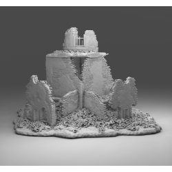 "Ruines WWII - Décors 3D 28mm pour Wargames & Dioramas Historiques"