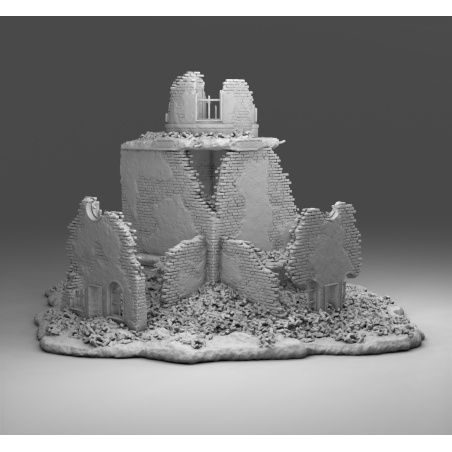 "Ruines WWII - Décors 3D 28mm pour Wargames & Dioramas Historiques"
