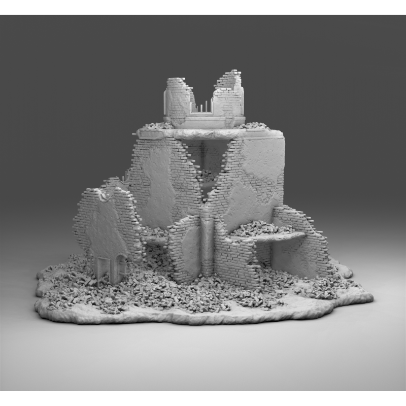 "Ruines WWII - Décors 3D 28mm pour Wargames & Dioramas Historiques"